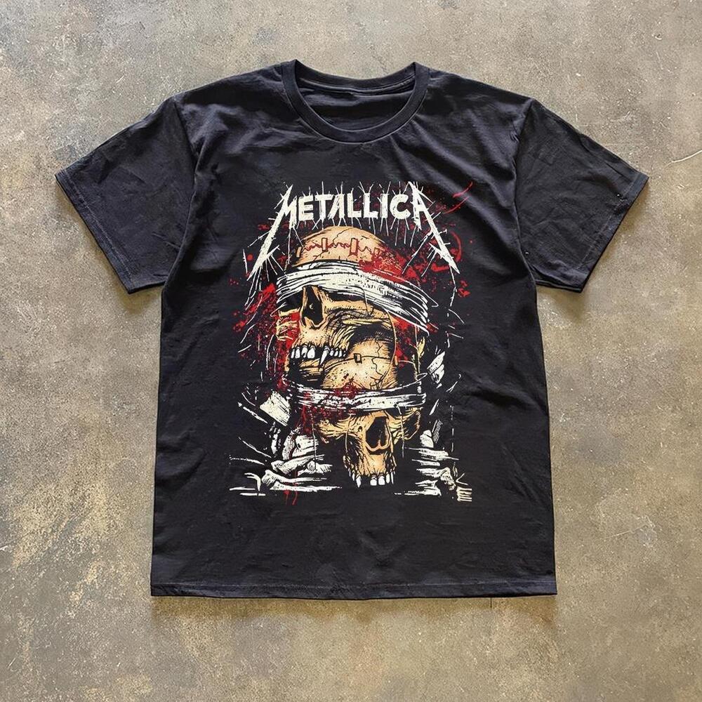 Black Metallica Tee With Red Accents 1